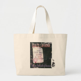 BOLSO DE TELA GIGANTE IGUALDAD, SOY MUJER
