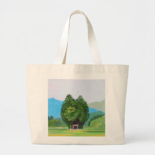Bolso De Tela Gigante Ilustración artística de paisaje sereno
