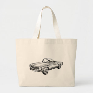 Bolso De Tela Gigante Ilustracion convertible Mercedes Benz 280 SL