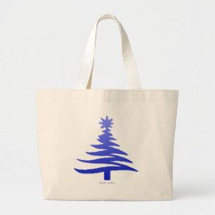 Bolso De Tela Gigante Ilustración moderna del árbol de Navidad Imprimir 
