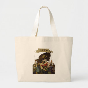 Bolso De Tela Gigante Ilustracion Wyeth de Vintage Pirate Life