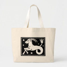 Bolso De Tela Gigante Imagen zodiaca vintage Capricorn Totebag