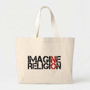 Bolso De Tela Gigante Imaginen ninguna religión