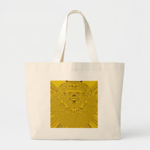 Bolso De Tela Gigante Impresión de arte de la cabeza del león dorado