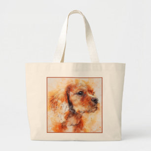 Bolso De Tela Gigante Impresión de perro abstracta