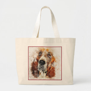 Bolso De Tela Gigante Impresión de perro abstracta