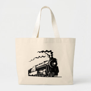 Bolso De Tela Gigante Impresión del tren