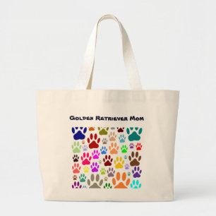 Bolso De Tela Gigante Impresiones de la pintura de perro de la mamá del 