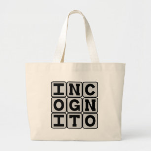Bolso De Tela Gigante Incógnito, Oculto en Anonimato