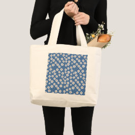 Bolso De Tela Gigante Indigo Dream Daisies