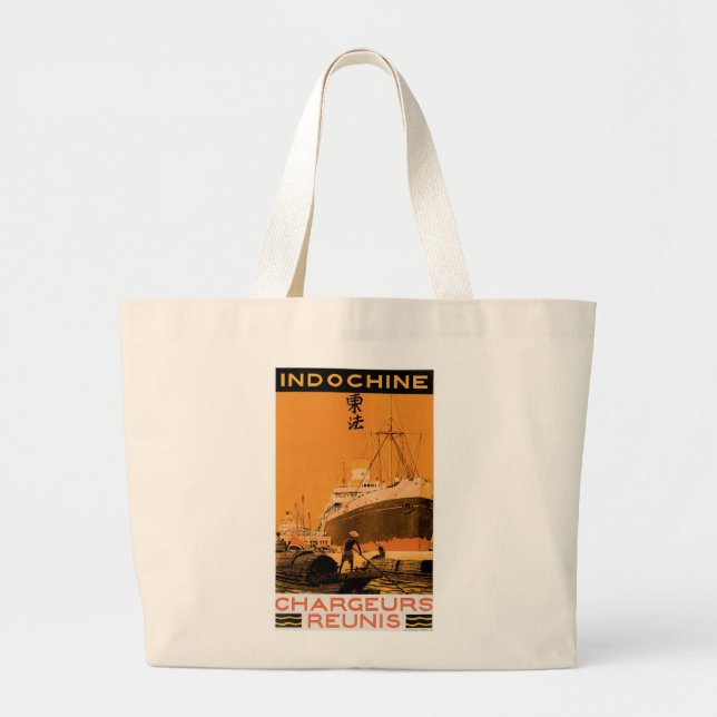 Bolso De Tela Gigante Indochine Chargeurs Reunis (Frente)