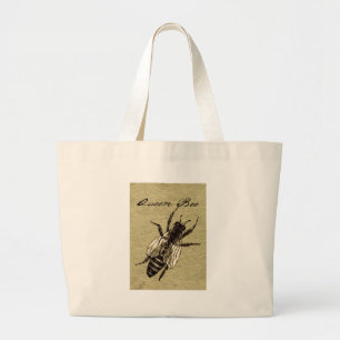 Bolso De Tela Gigante Inscripción de Bug de Vida Silvestre Queen Bee