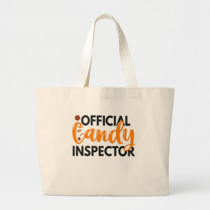 Bolso De Tela Gigante Inspector de golosinas oficiales Divertidos Tratam