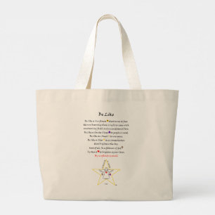 Bolso De Tela Gigante Inspiradora estrella espiritual angel jumbo tota b