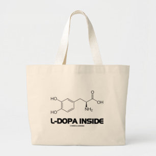 Bolso De Tela Gigante Interior de la L-Dopa (molécula química de
