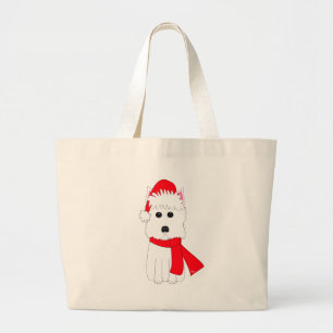 Bolso De Tela Gigante Invierno Westie