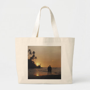 Bolso De Tela Gigante Invitación a la boda de playa