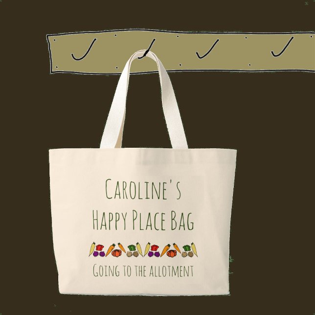 Bolso De Tela Gigante Ir a la asignación. Lugar feliz. Personalizado (Subido por el creador)