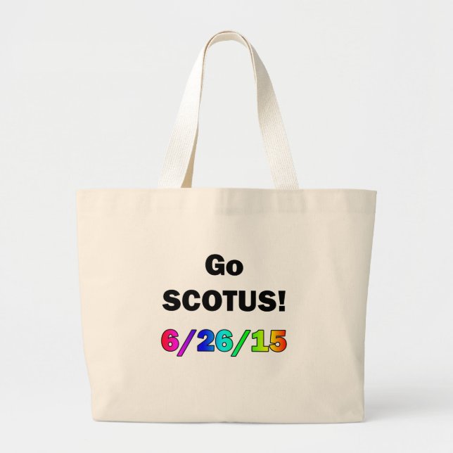 Bolso De Tela Gigante Ir SCOTUS (Frente)