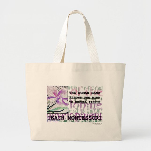 Bolso De Tela Gigante Iris de Montessori (Frente)