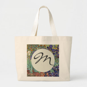 Bolso De Tela Gigante Iris de Van Gogh Pintura Impresionista