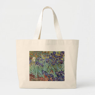 Bolso De Tela Gigante Iris de Van Gogh Pintura Impresionista