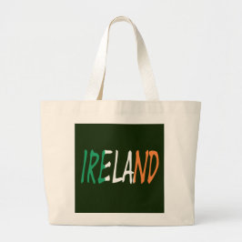 Bolso De Tela Gigante Irlanda sobrepuesta en posición de bandera irlande