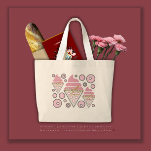 Bolso De Tela Gigante Irresistible helado de Tote del poeta Adiela Akoo