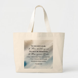 Bolso De Tela Gigante Isaías 41:10 No temas porque estoy contigo Biblia