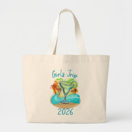 Bolso De Tela Gigante Isla Tropical Personalizada