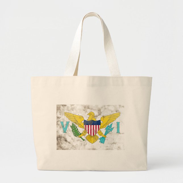 Bolso De Tela Gigante Islas Vírgenes de los Estados Unidos (Frente)