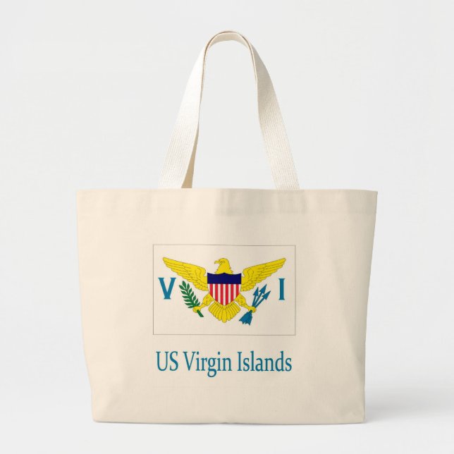 Bolso De Tela Gigante Islas Vírgenes de los Estados Unidos (Frente)