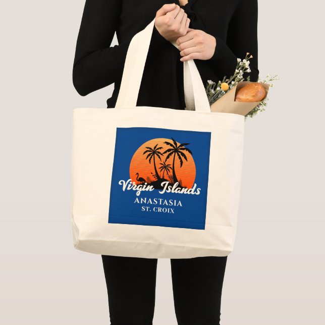 Bolso De Tela Gigante Islas Vírgenes de los Estados Unidos Sunset St. Cr (Anverso (producto))