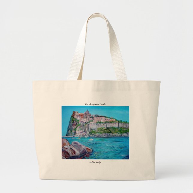 Bolso De Tela Gigante Isquiones, Italia - tote enorme (Frente)