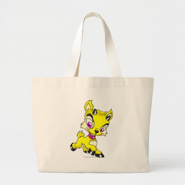 Bolso De Tela Gigante Ixi amarillo (Frente)