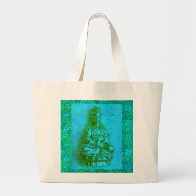 Bolso De Tela Gigante Jade Kwan Yin (Frente)