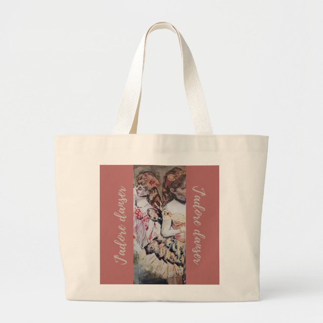Bolso De Tela Gigante J'adore danser (Frente)