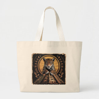 Bolso De Tela Gigante Jaguar Guardian maya | Arte mitológico azteca