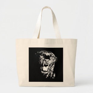 Bolso De Tela Gigante Jaguar negro