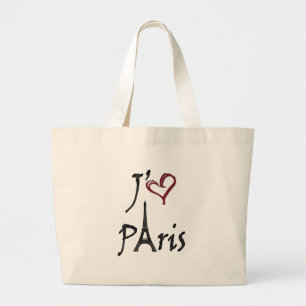 Bolso De Tela Gigante j'aime Paris