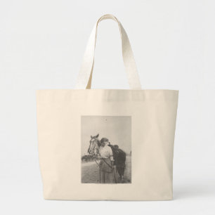 Bolso De Tela Gigante Jane Bernoudi y su caballo