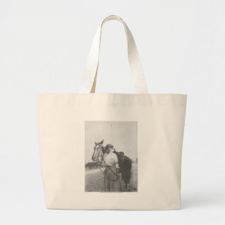Bolso De Tela Gigante Jane Bernoudi y su caballo