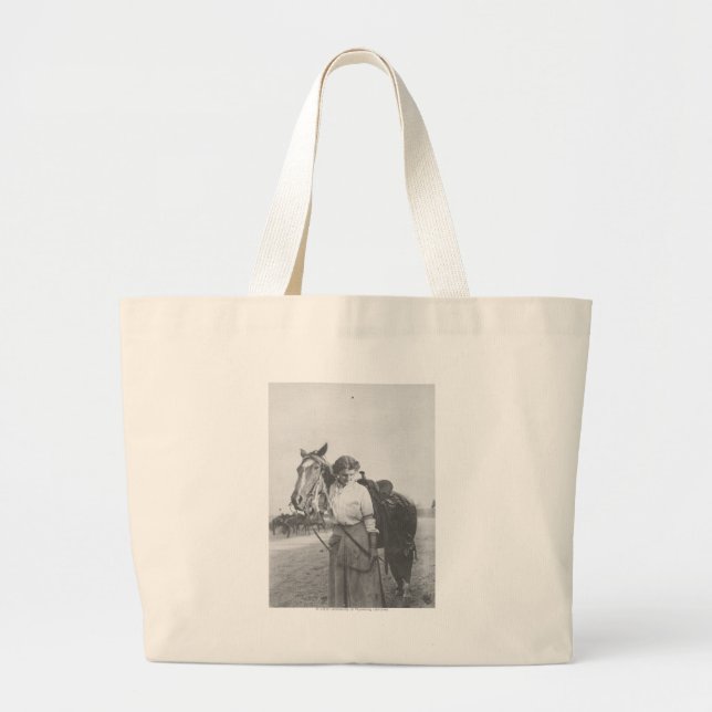Bolso De Tela Gigante Jane Bernoudi y su caballo (Frente)