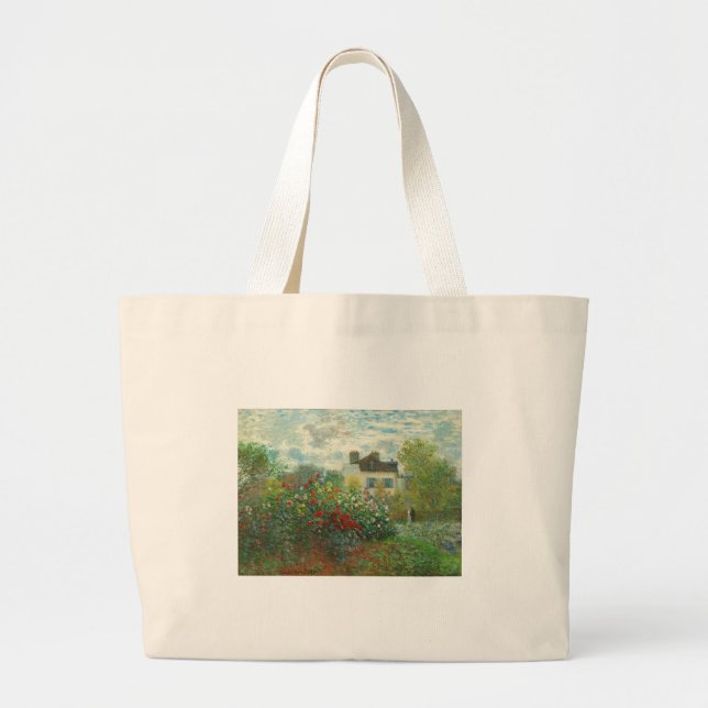 Bolso De Tela Gigante Jardín de artistas monet en pintura argentina (Frente)