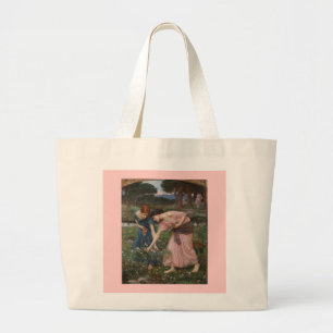 Bolso De Tela Gigante Jardín Romántico Vintage Mujeres Pre-Rafaelitas