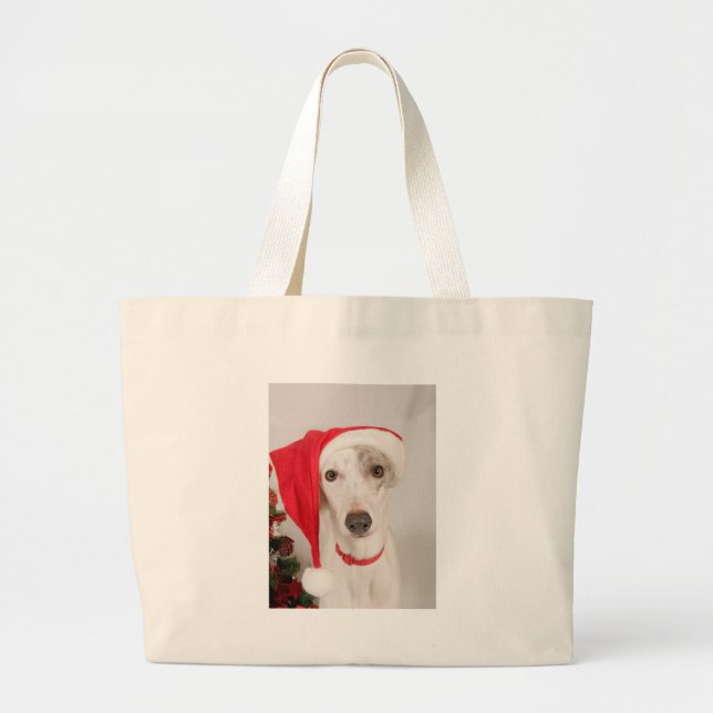 Bolso De Tela Gigante Jasper, el perro Navidad (Frente)