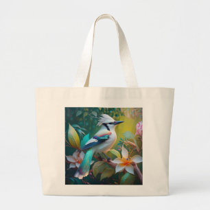 Bolso De Tela Gigante Jay Crested Verde azulada Winged