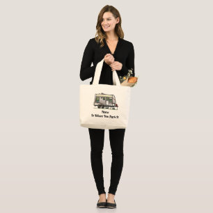 Bolso De Tela Gigante Jayco Trailer RV feliz campista