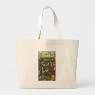 Bolso De Tela Gigante jazz riverside