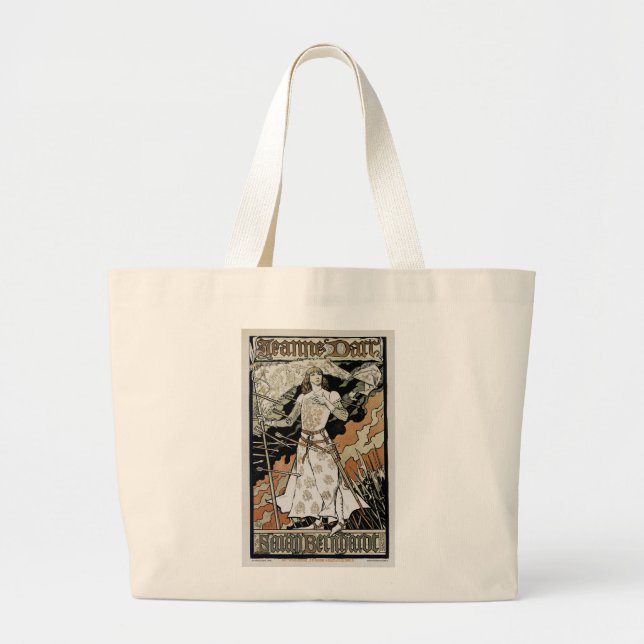 Bolso De Tela Gigante Jeanne d'Arc ~ Sarah Bernhardt (Frente)
